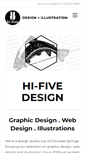 Mobile Screenshot of hi-fivedesign.com